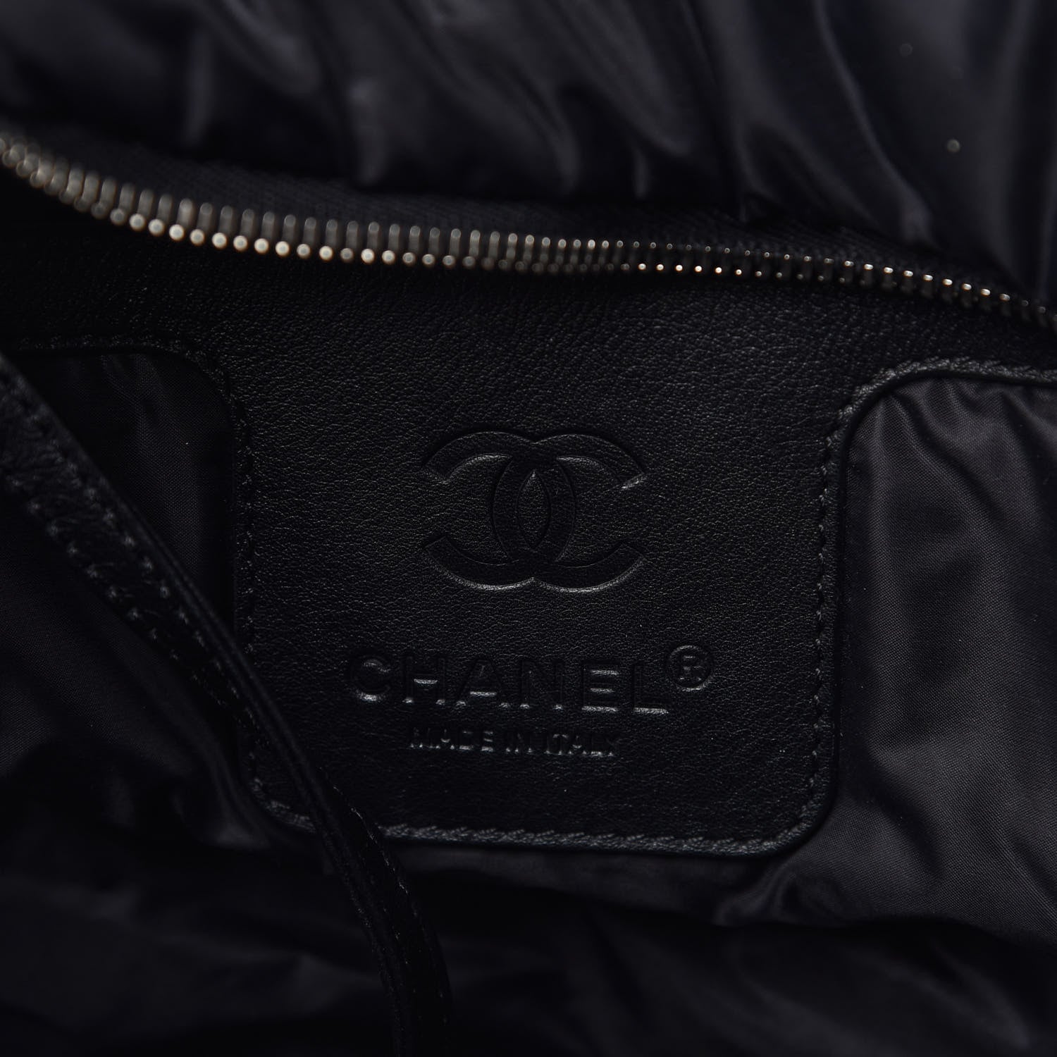 Chanel Nylon Quilted Large Coco Cocoon Reversible Tote Black Grey 8 of 10