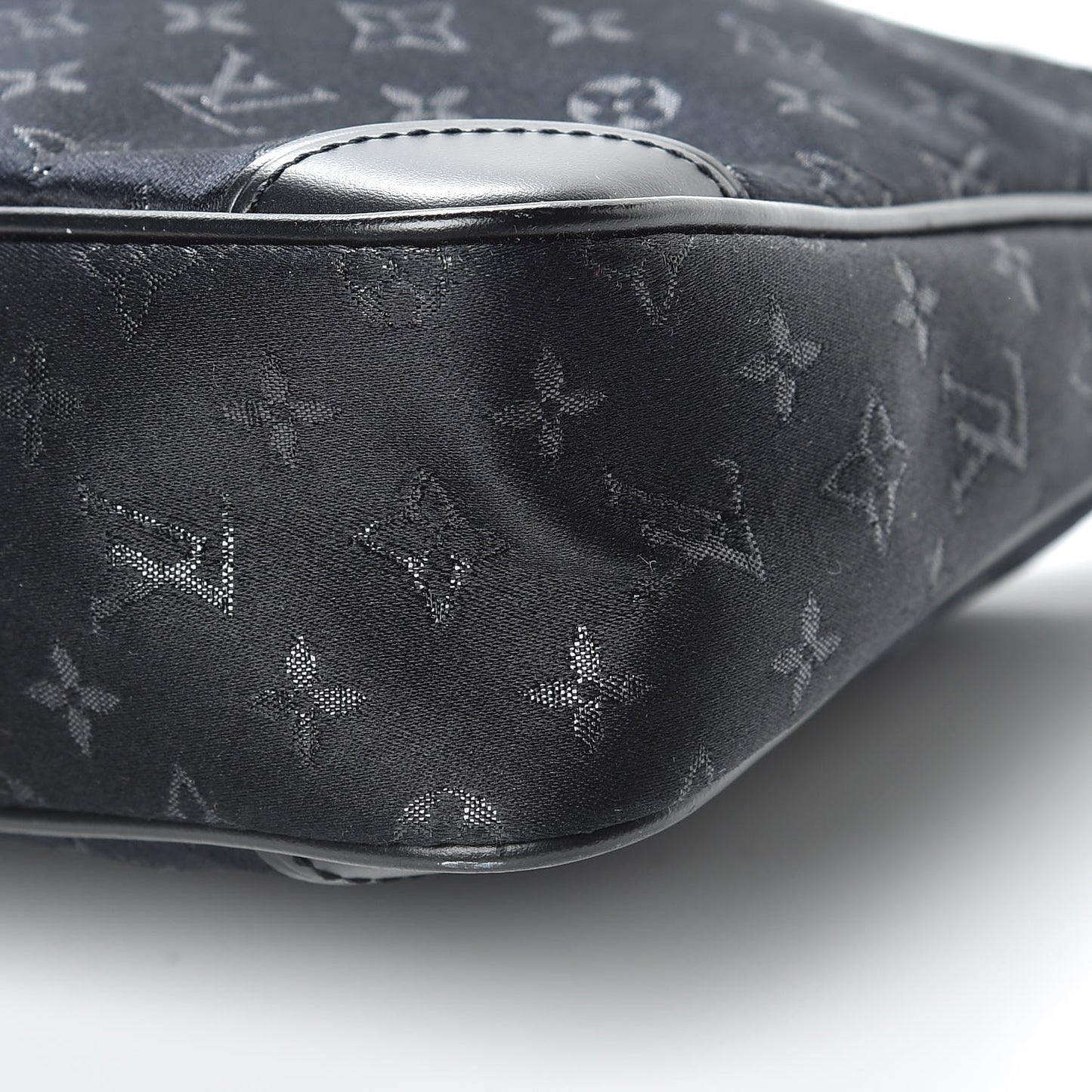 Satin Monogram Little Boulogne Black