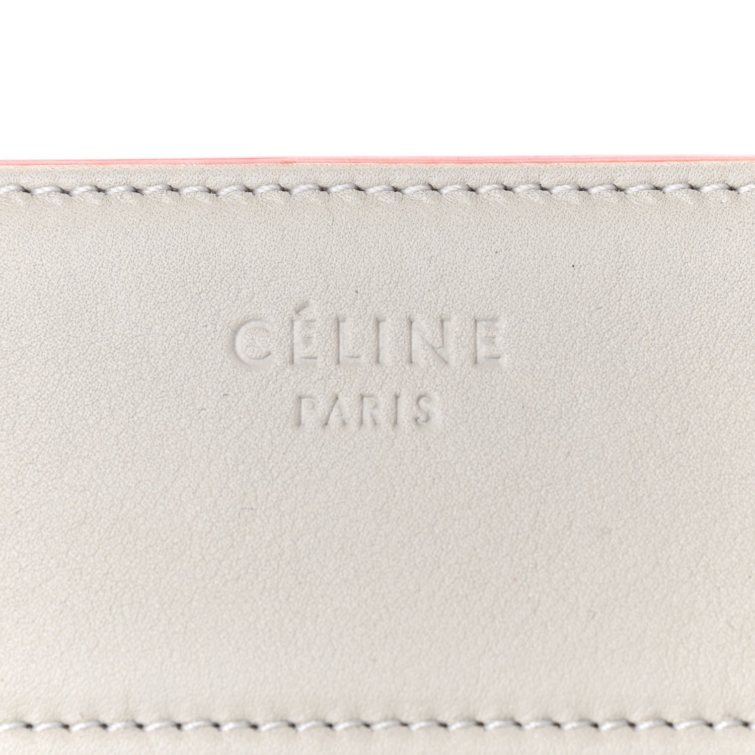 Celine Grained Calfskin Medium Phantom Luggage Cream 7 of 7