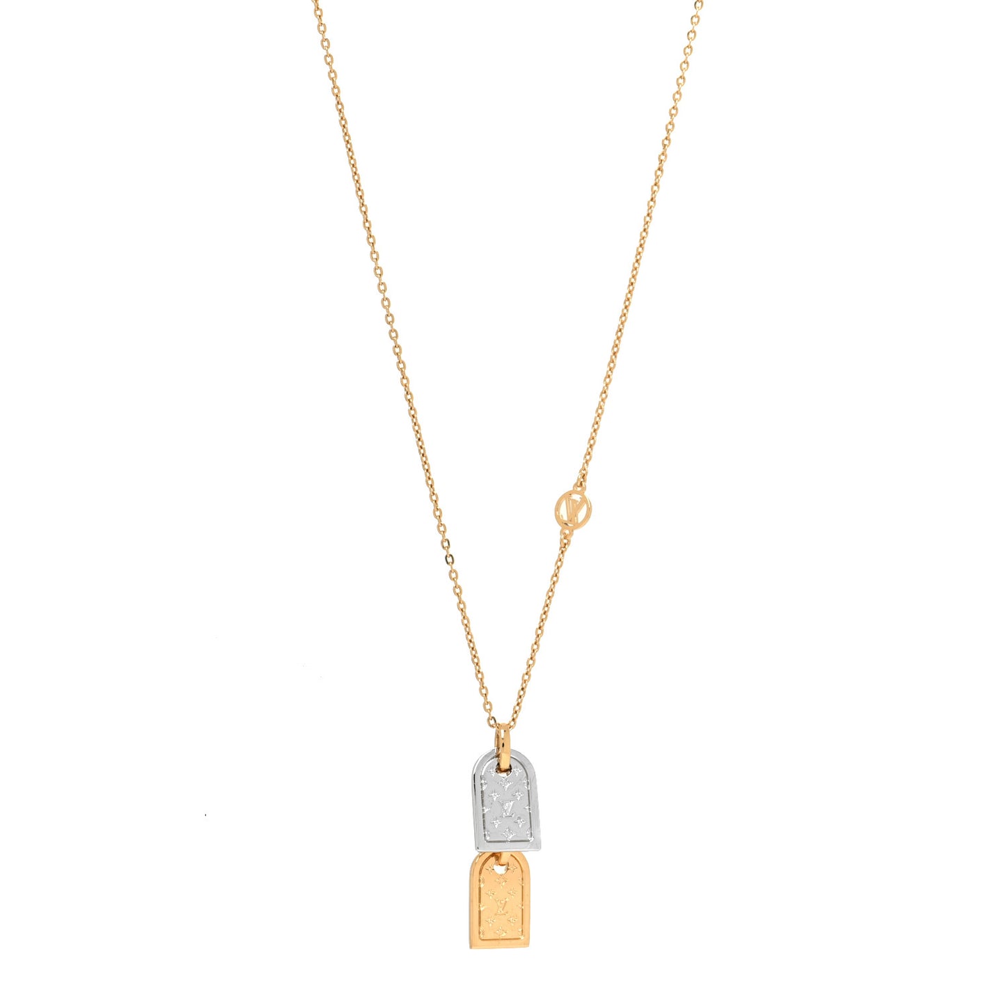 Nanogram Name Tag Necklace Gold