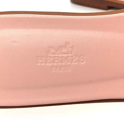 Hermes Epsom Oran Sandals 38 Rose Pale 8 of 9