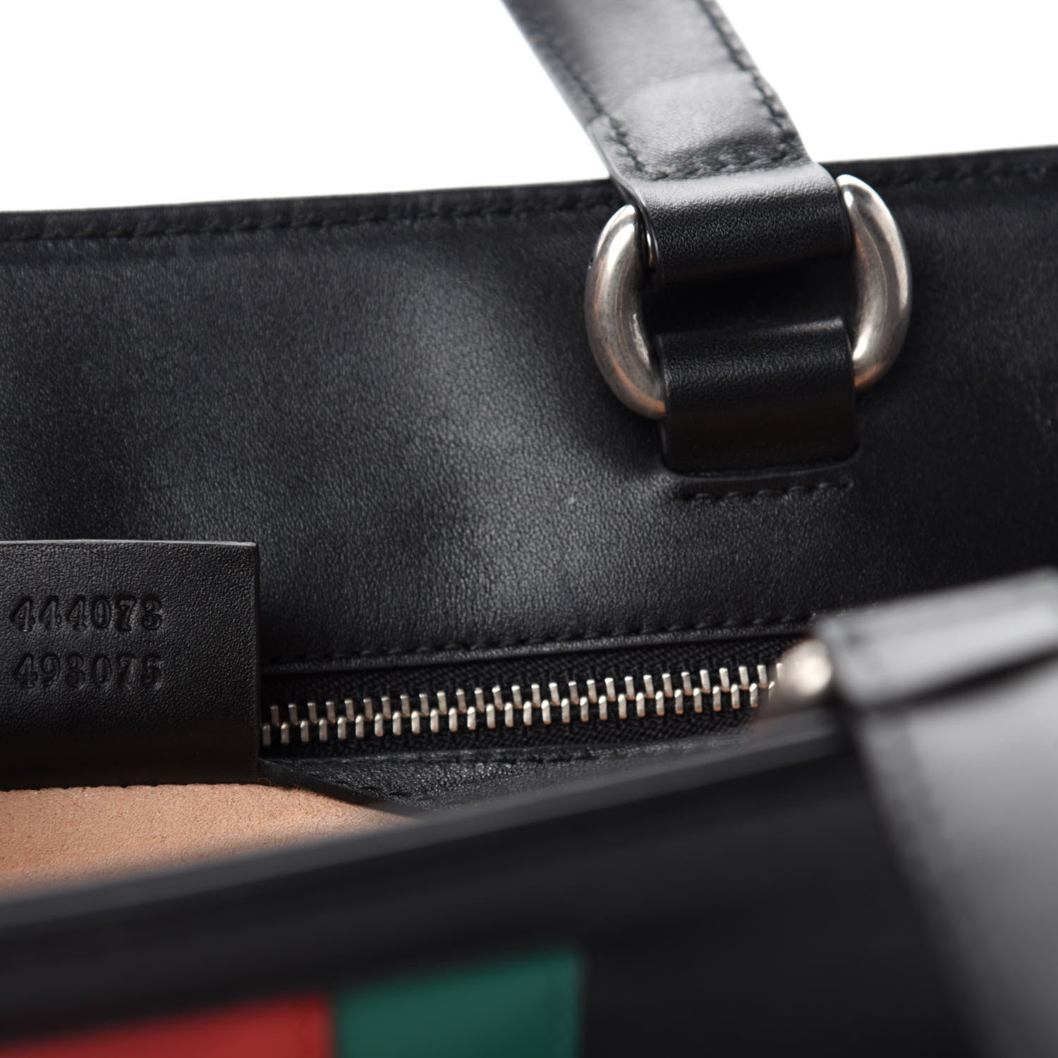 Gucci Calfskin Web Medium Dionysus Tote Bag Black 9 of 10