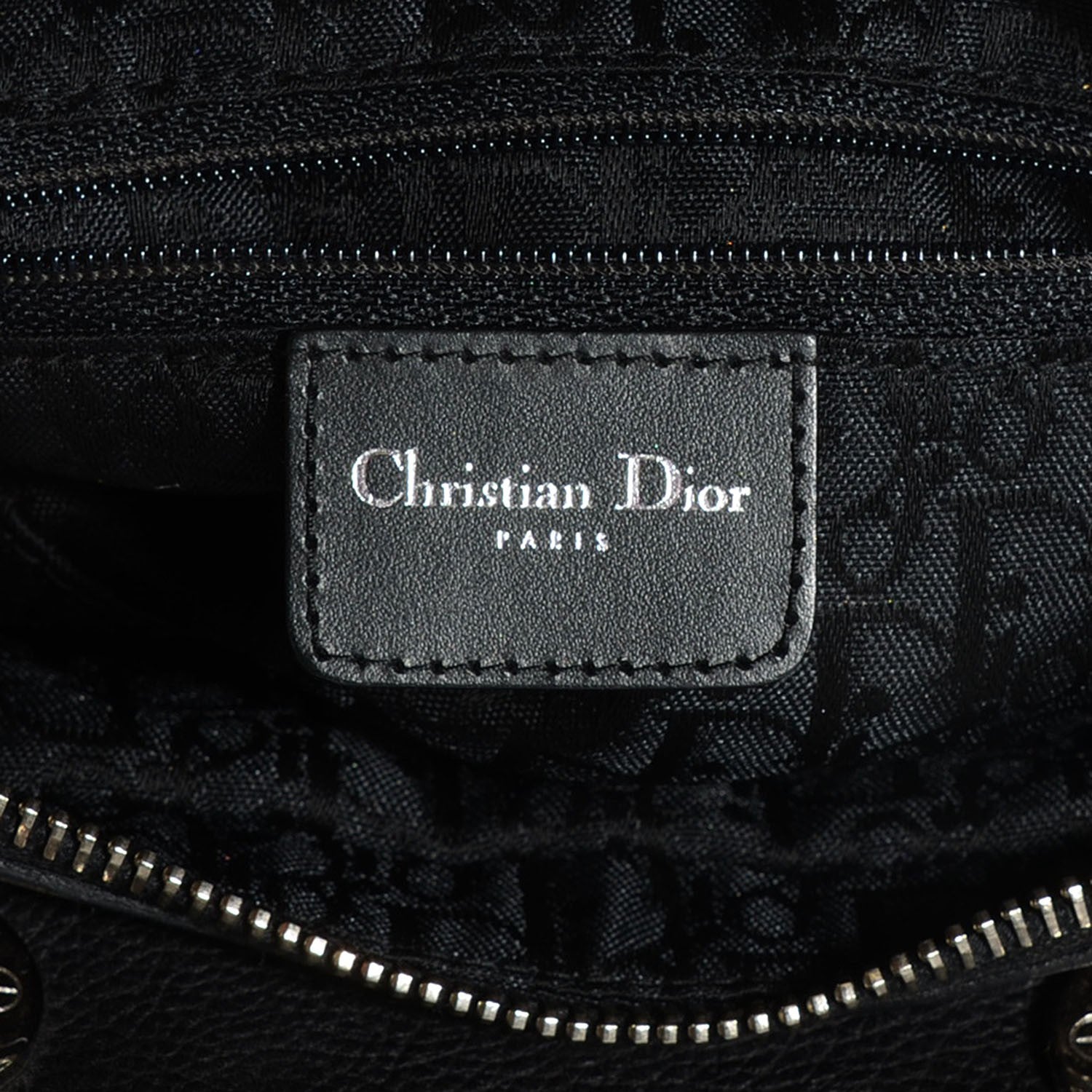 Christian Dior Calfskin Cannage Stitched Small East West Lady Dior Black 8 of 9