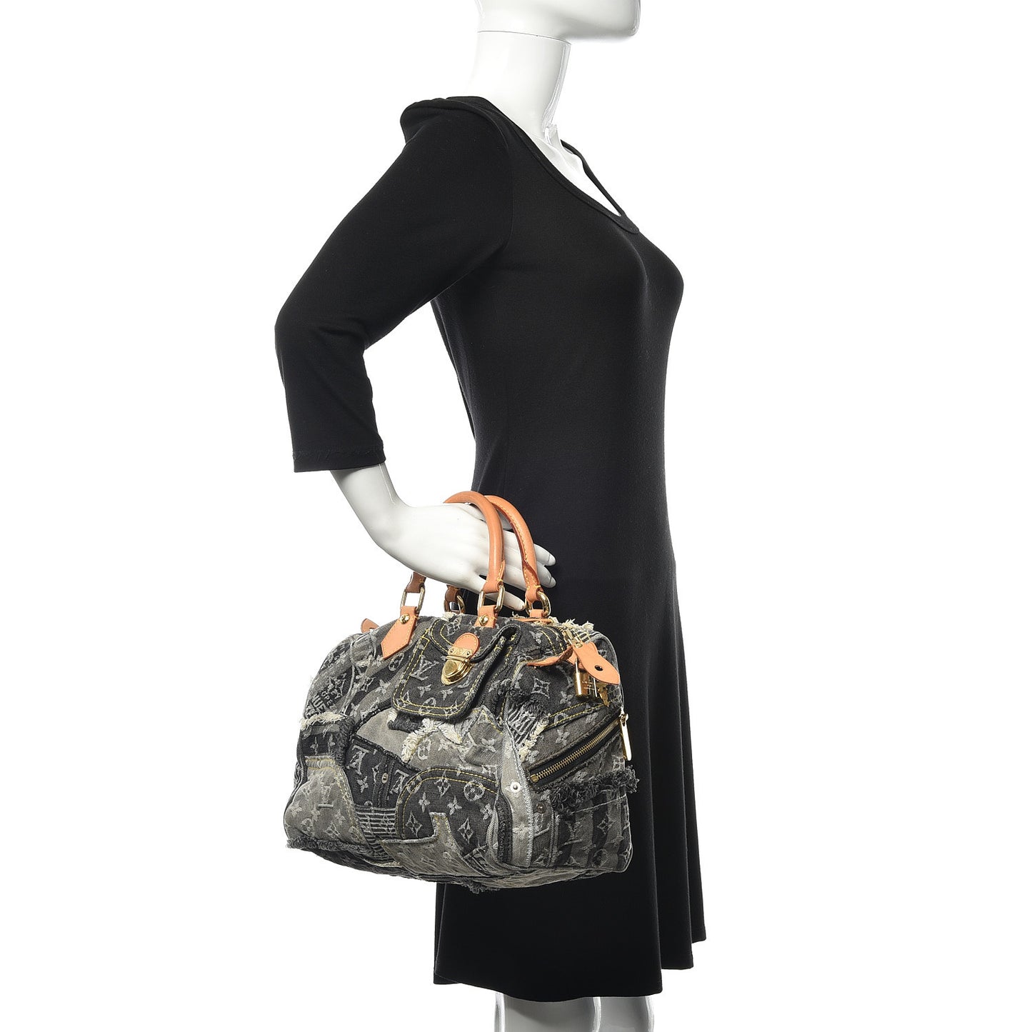 Denim Patchwork Speedy 30 Grey