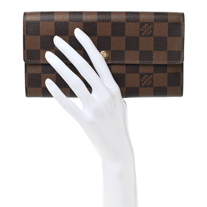 Louis Vuitton Damier Ebene Sarah Wallet 2 of 9