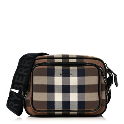 Burberry Calfskin Vintage Check Camera Bag Archive Beige 1 of 14