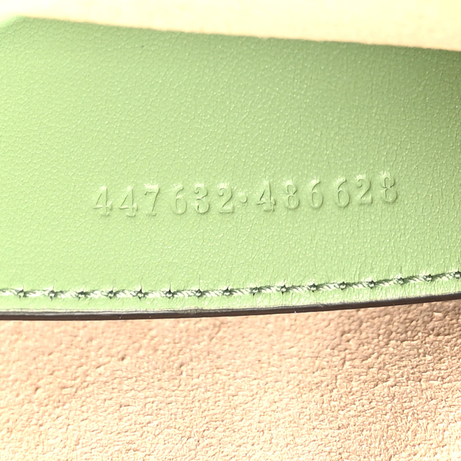 Gucci Calfskin Matelasse Chevron Small GG Marmont Chain Shoulder Bag Salamander Green 7 of 9
