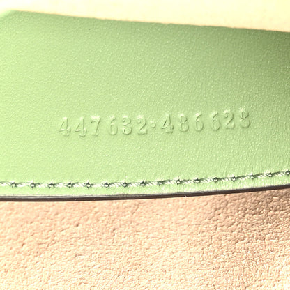 Gucci Calfskin Matelasse Chevron Small GG Marmont Chain Shoulder Bag Salamander Green 7 of 9