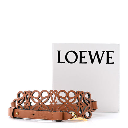 Loewe Calfskin Anagram Cutout Strap Tan 4 of 4