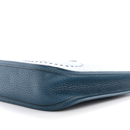 Hermes Taurillon Clemence Amazone Evelyne TPM Colvert Bleu Atoll 10 of 10