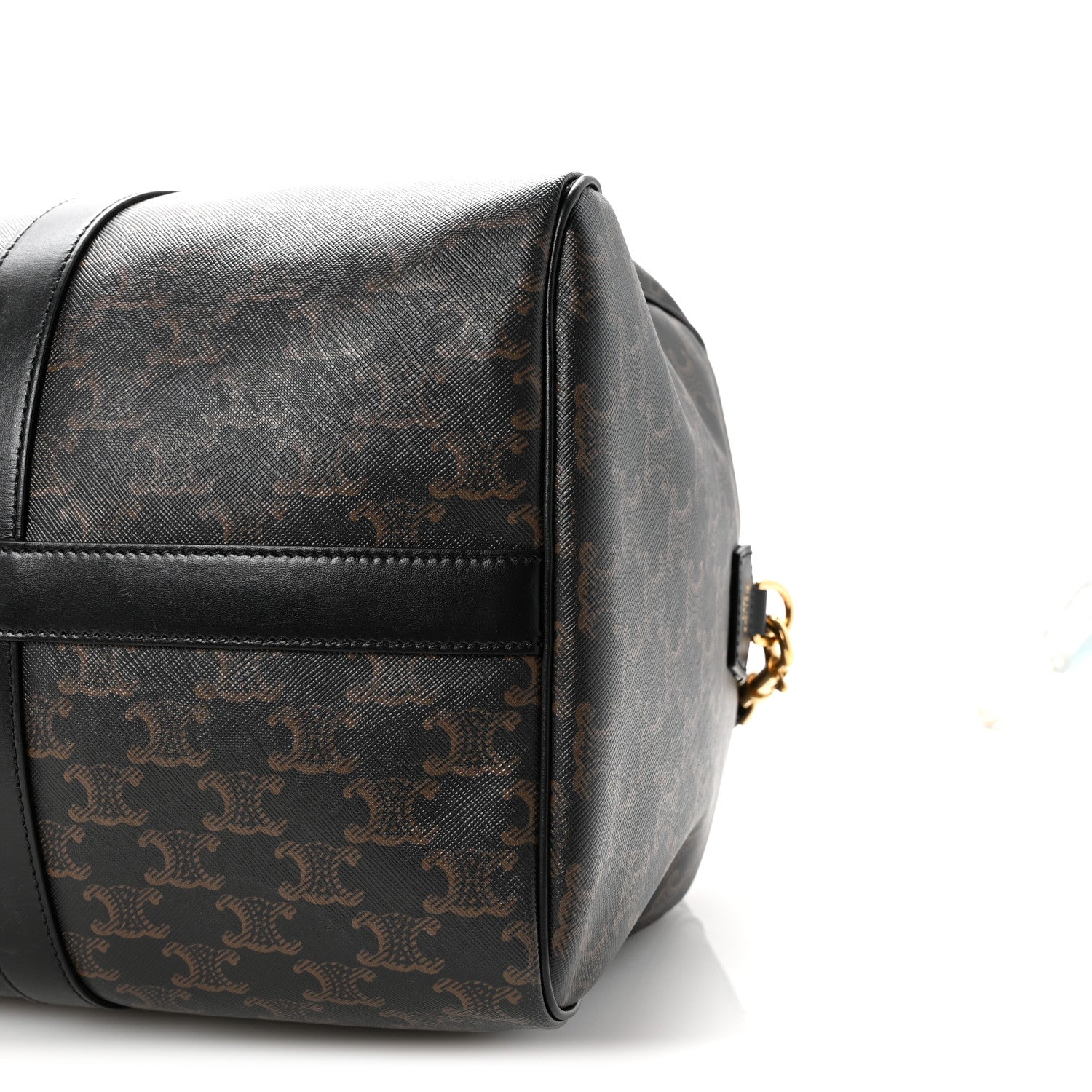 Celine Triomphe Canvas Medium Voyage Duffle Black 1784559
