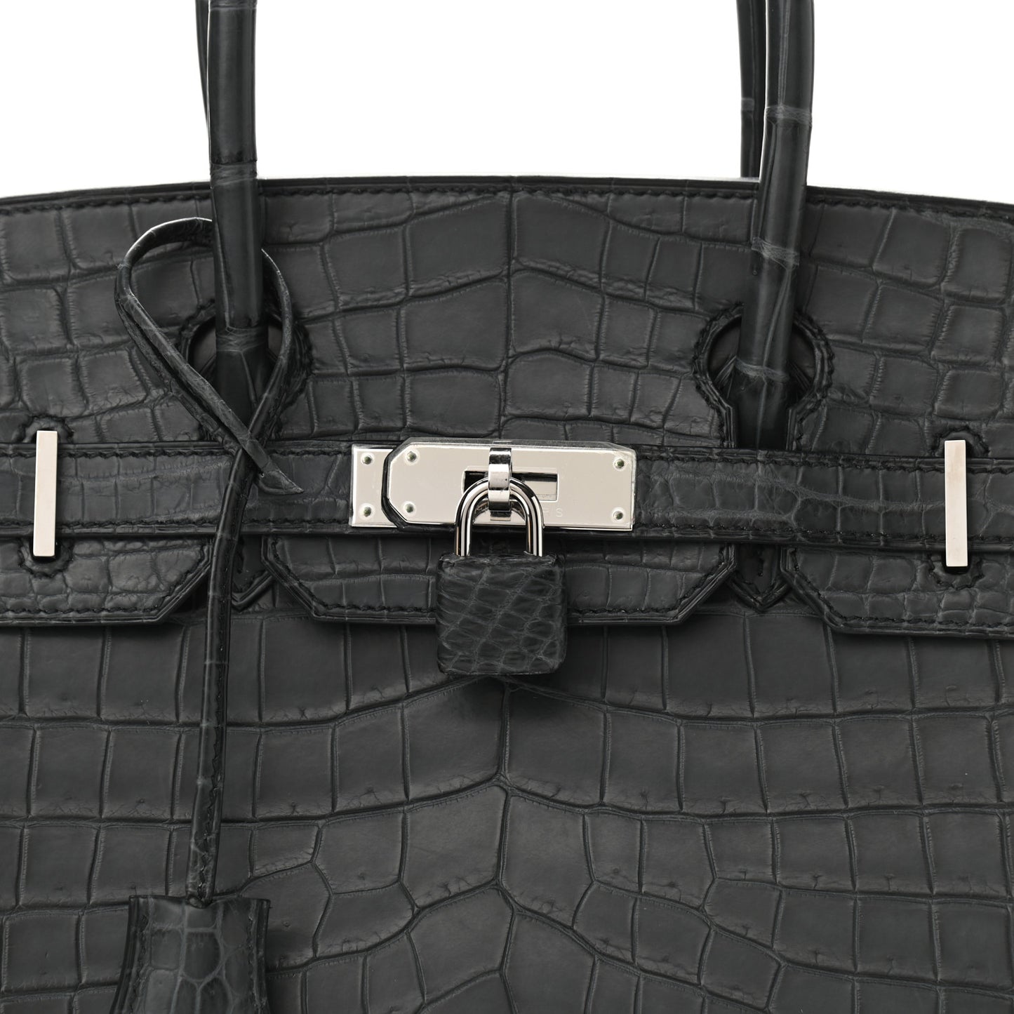 Matte Niloticus Crocodile Birkin 30 Plomb