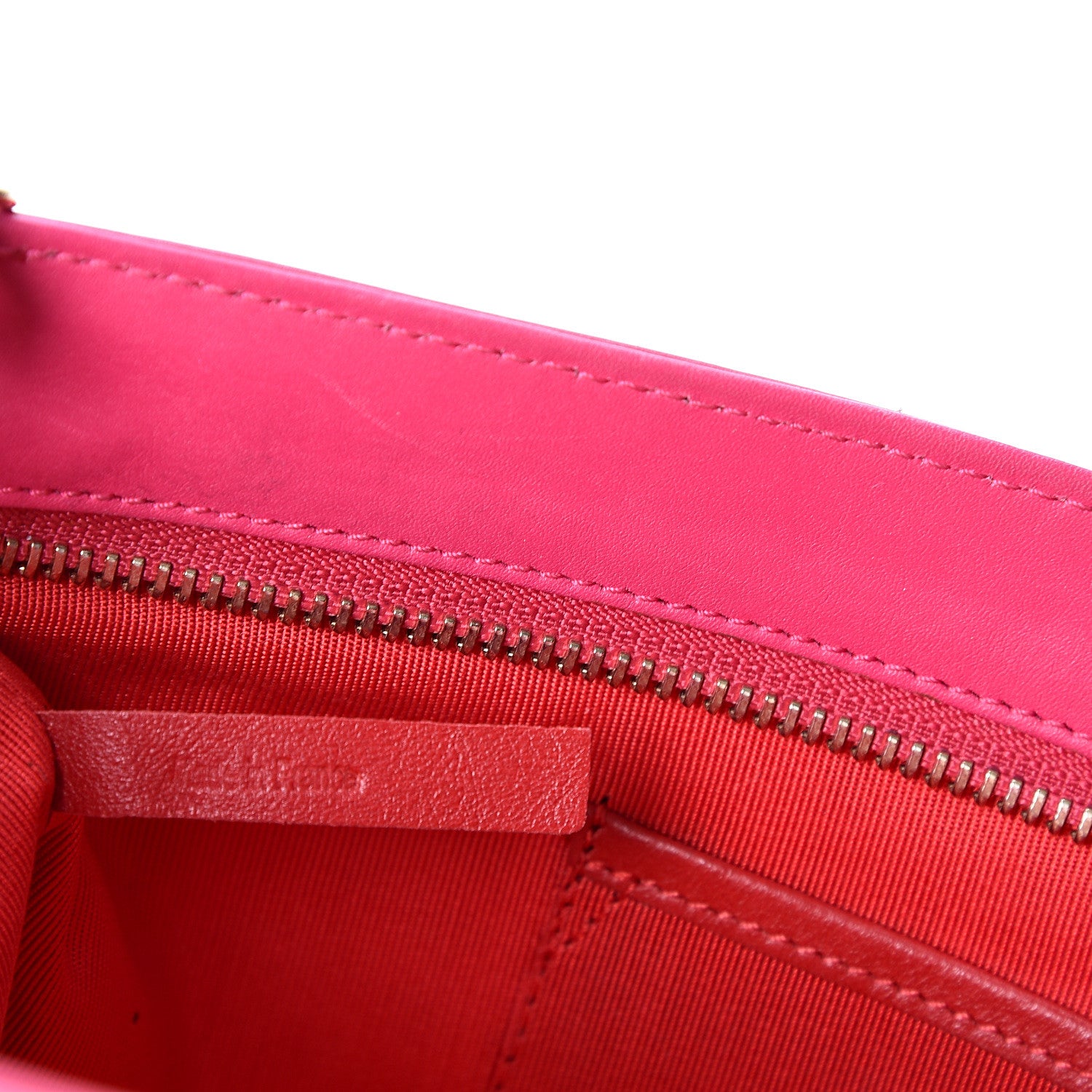 Christian Louboutin Calfskin Spikes Loubiposh Chain Clutch Fuchsia 6 of 9