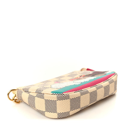 Louis Vuitton Damier Azur 2015 Christmas Animation Mini Pochette Accessories 4 of 11