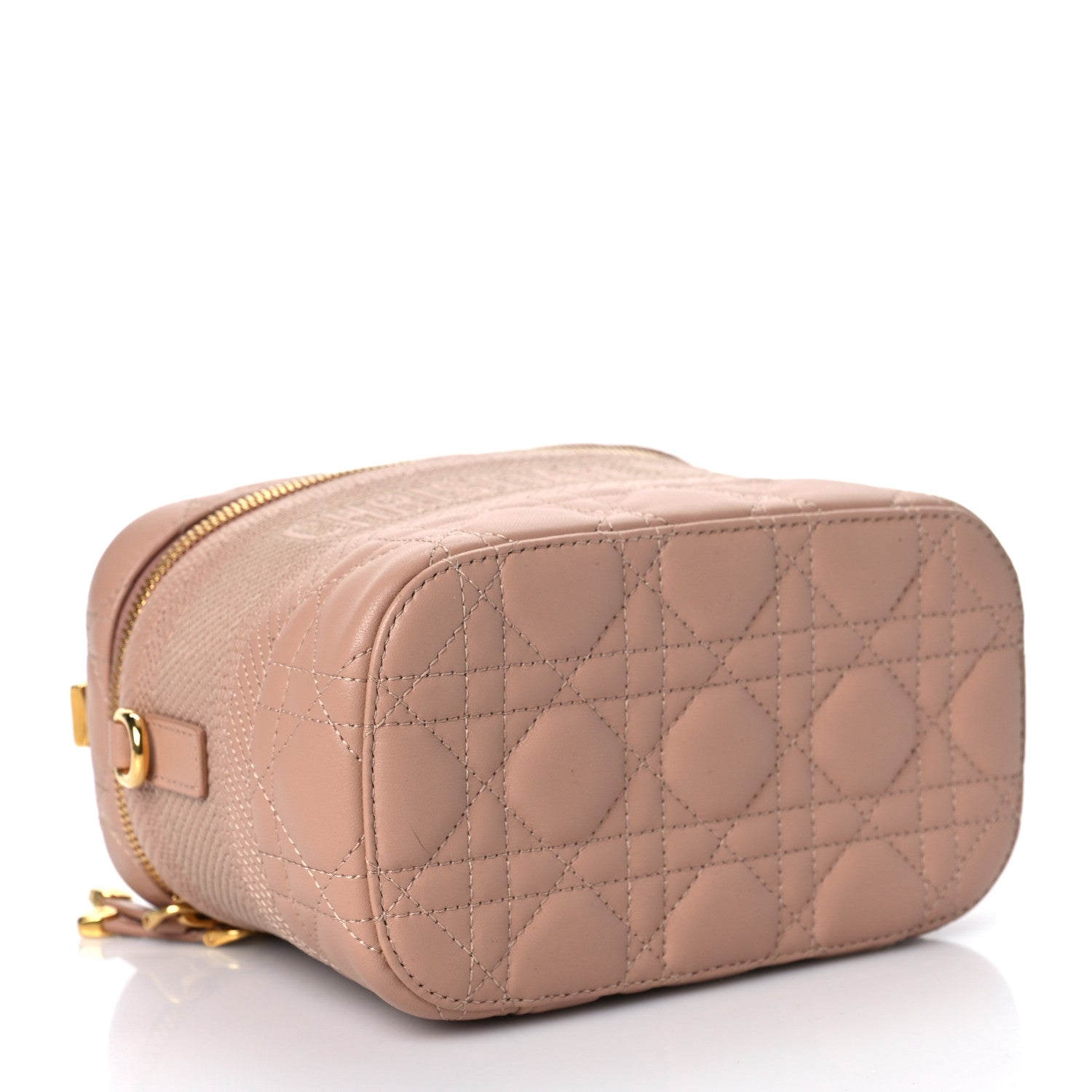 Christian Dior Lambskin Cannage Small Diortravel Vanity Case Rose Des Vents 3 of 7