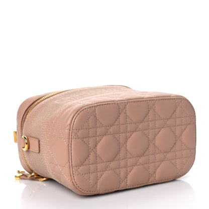 Christian Dior Lambskin Cannage Small Diortravel Vanity Case Rose Des Vents 3 of 7