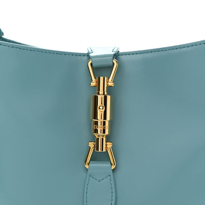 Gucci Boarded Dyana Lux Calfskin Small Jackie 1961 Hobo Dusty Azure 8 of 10