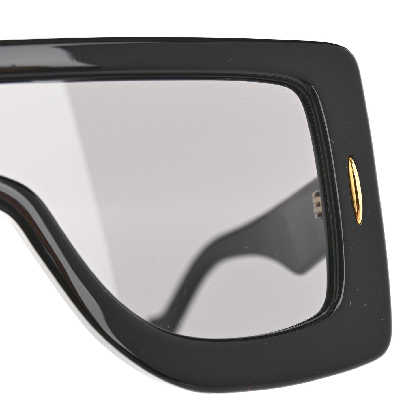 Acetate Anagram Shield Sunglasses LW40104I Black