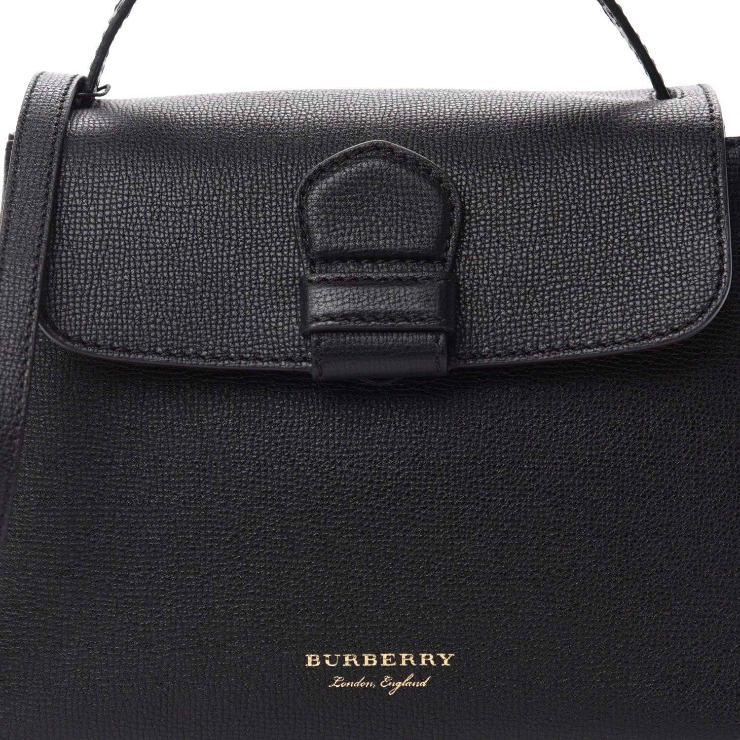 Burberry Derby Calfskin House Check Small Camberley Black 10 of 10