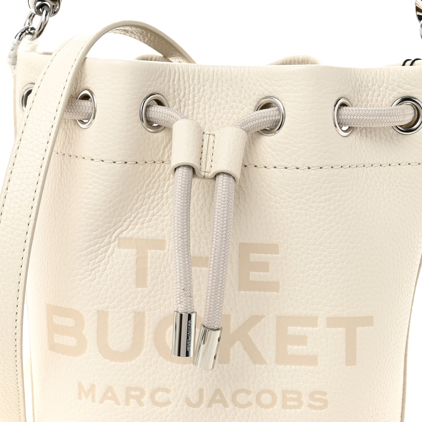 Grained Calfskin The Bucket Bag Cotton