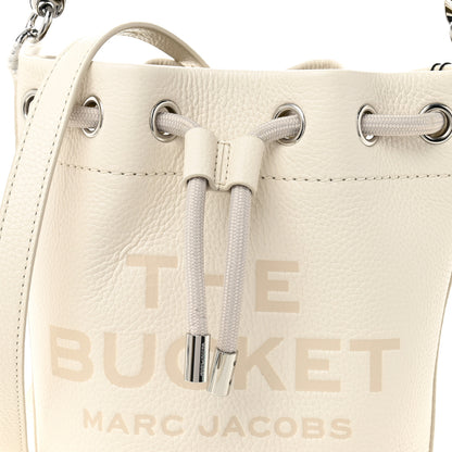 Marc Jacobs Grained Calfskin The Bucket Bag Cotton 9 of 11