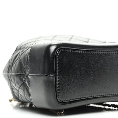 Chanel Aged Calfskin Quilted Small Gabrielle Backpack Black 6 of 10