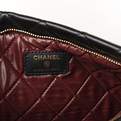 Chanel Lambskin Quilted CC Beauty Clutch Black 5 of 7