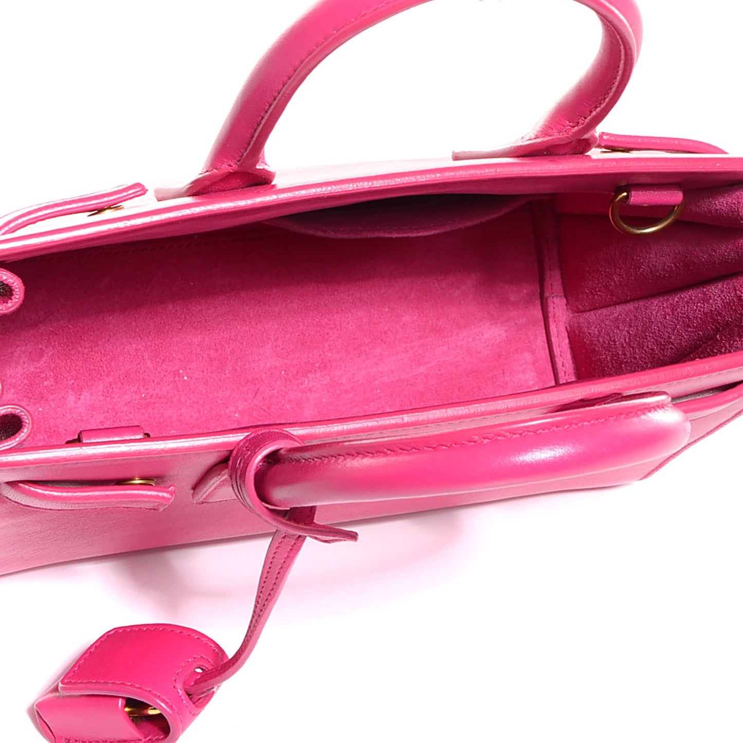 Calfskin Nano Sac De Jour Lipstick Fuchsia
