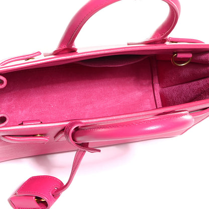 Saint Laurent Calfskin Nano Sac De Jour Lipstick Fuchsia 5 of 7