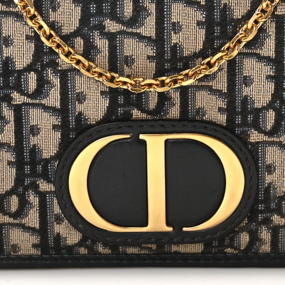 Christian Dior Oblique 30 Montaigne 2-In-1 Pouch Blue 7 of 9