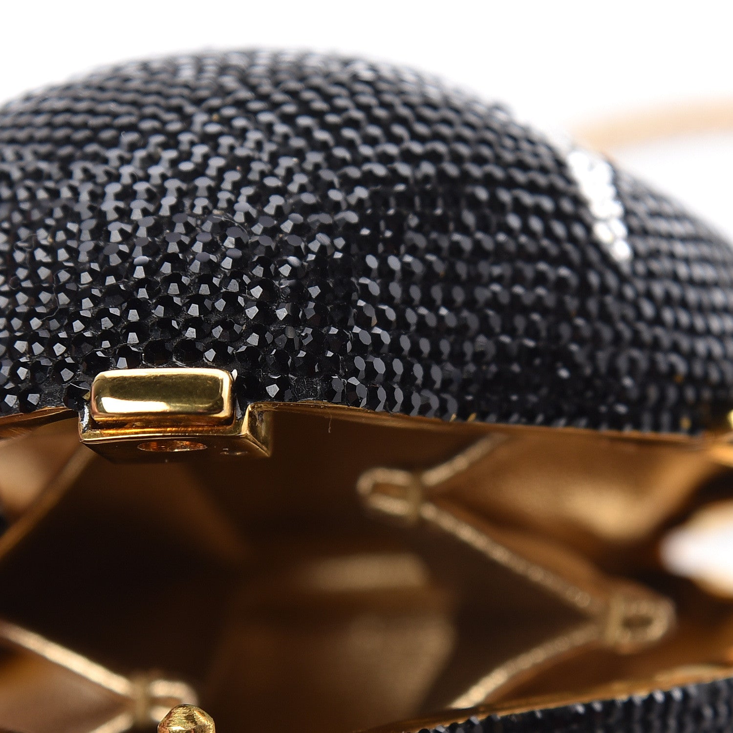 Judith Leiber Crystal Penguin Minaudiere Clutch Black 10 of 12
