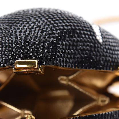 Judith Leiber Crystal Penguin Minaudiere Clutch Black 10 of 12