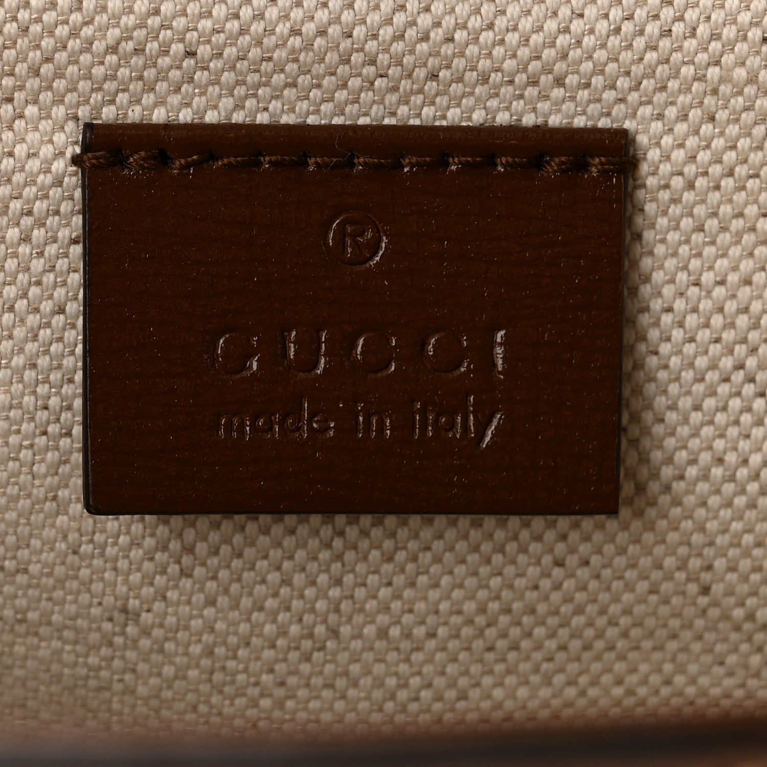 Gucci GG Supreme Monogram Azalea Calfskin Web Mini Horsebit 1955 Shoulder Bag Beige Ebony Brown Sugar 6 of 10