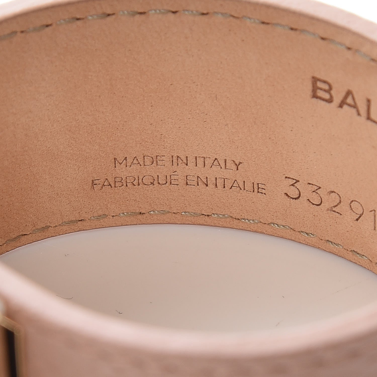 Balenciaga Veau Le Dix Buckle Bracelet Bois De Rose 5 of 6