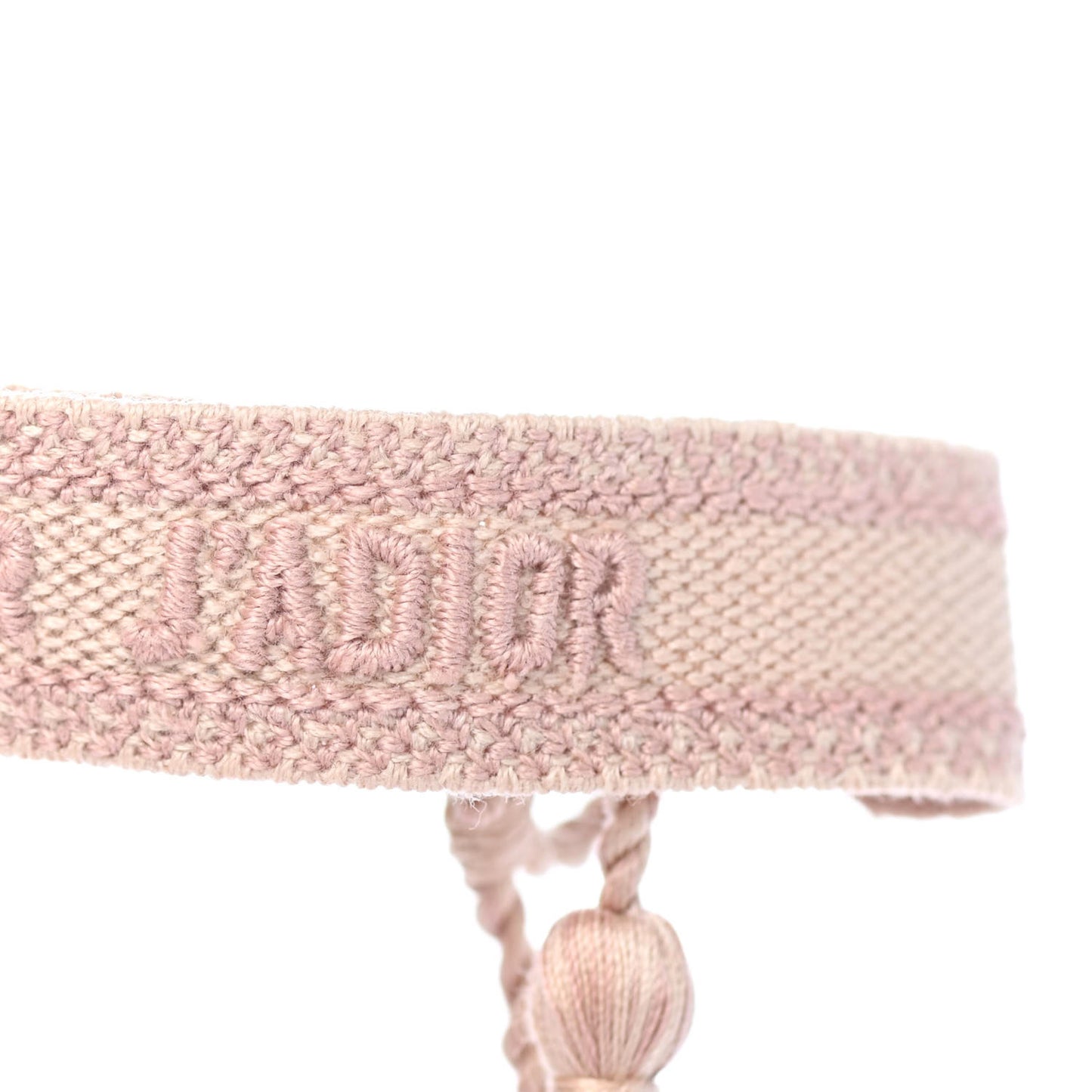Woven Cotton J'Adior Friendship Bracelet Set Pink