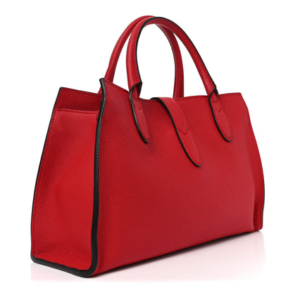 Gucci Soft Calfskin Small Jackie Top Handle Bag Hibiscus Red 3 of 10