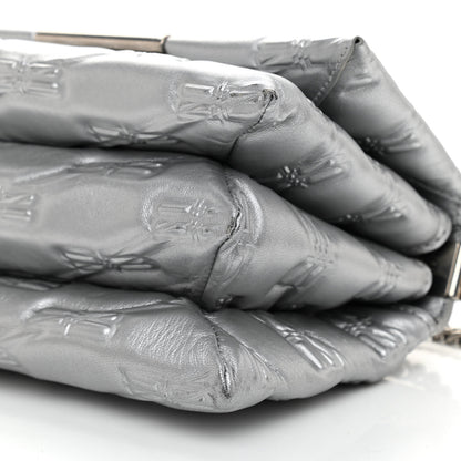 Balenciaga Nappa Allover License BB Monogram Embossed Small Triplet Bag Silver 9 of 9