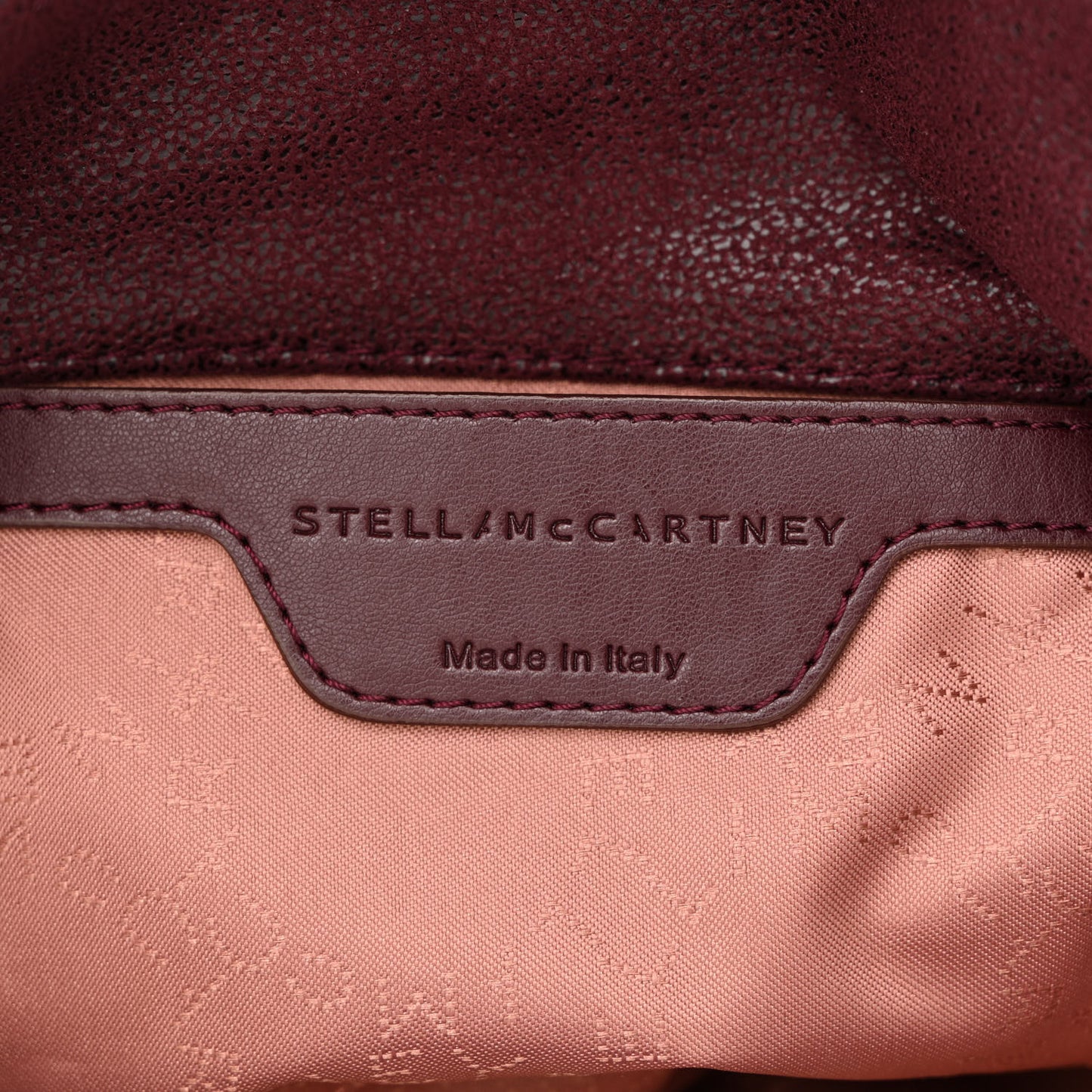 Shaggy Deer Mini Falabella Fold Over Tote Plum