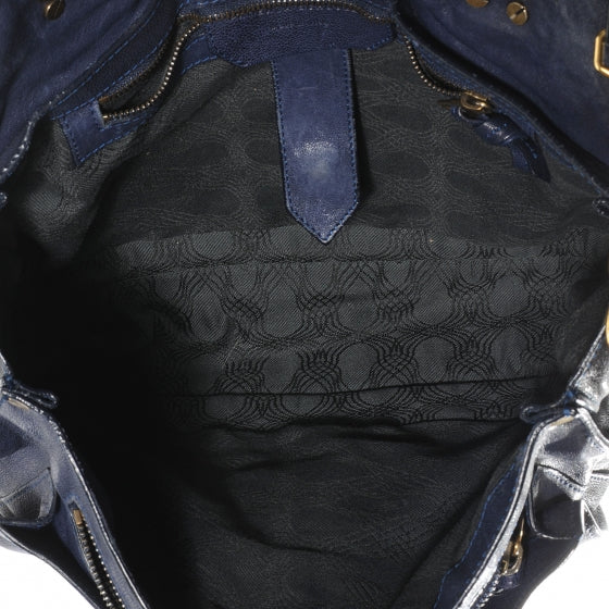 Lambskin PS1 Medium Satchel Marine