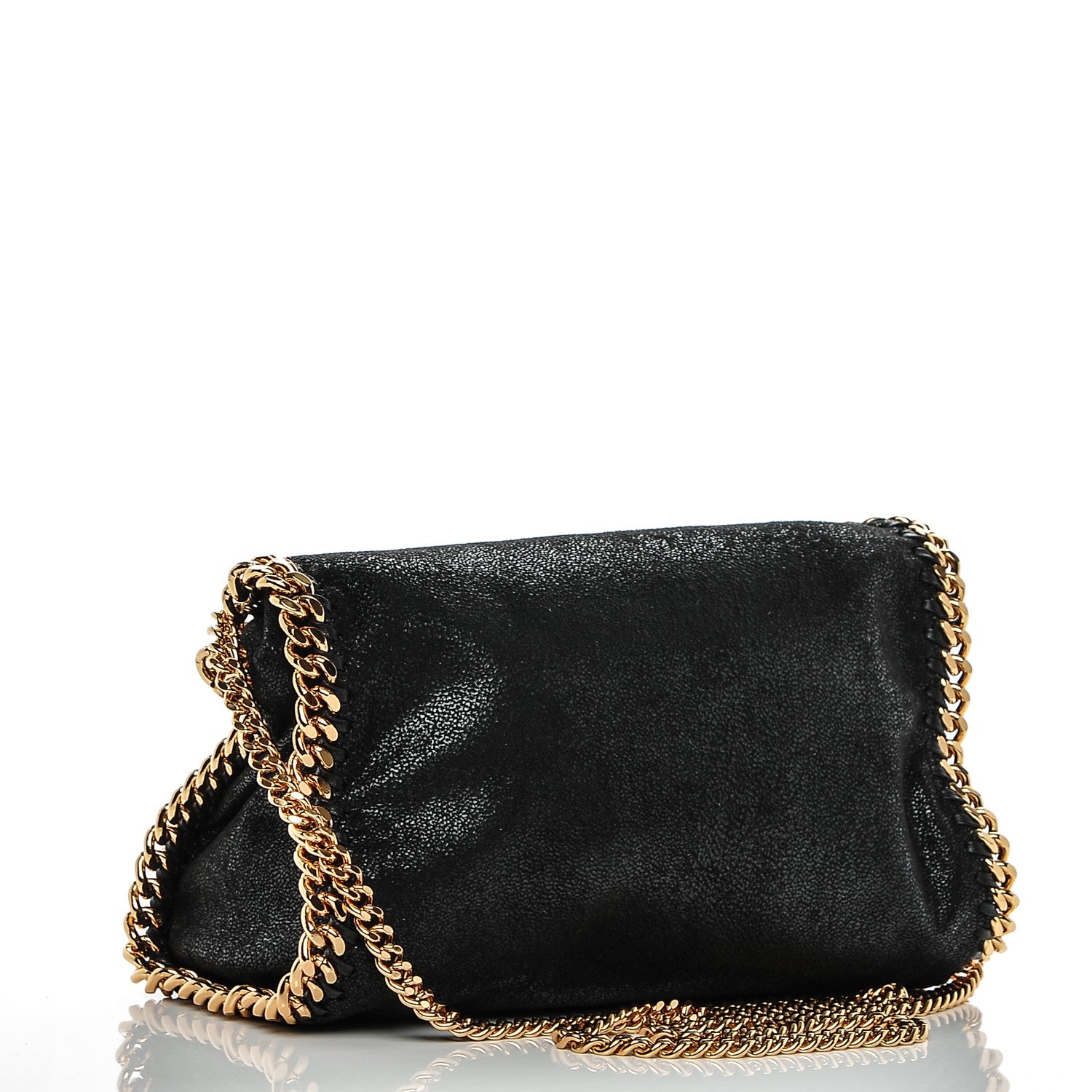 Stella McCartney Shaggy Deer Mini Falabella Tote Black 3 of 6
