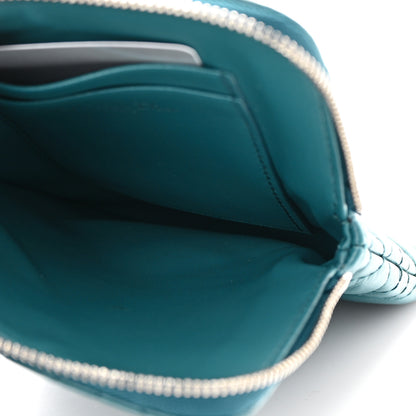 Christian Dior Supple Calfskin Cannage Caro Multifunctional Pouch Deep Ocean 6 of 10