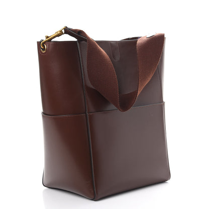 Celine Supersoft Calfskin Sangle Bucket Bag Burgundy 3 of 11