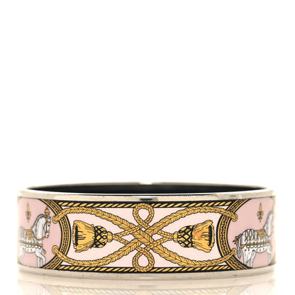 Hermes Enamel Printed Wide Grand Apparat Bracelet 70 3 of 5