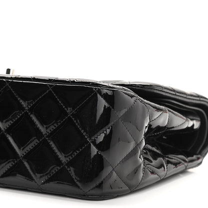 Chanel Patent Quilted Jumbo Double Flap Black 10 of 10