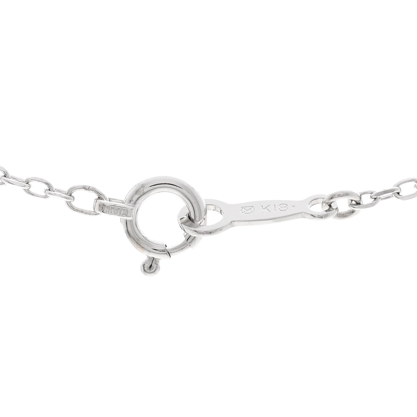 18K White Gold Akoya Pearl 7-7.5mm Single Pendant Necklace