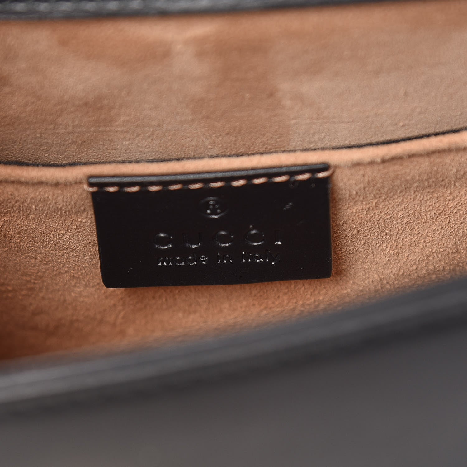 Gucci Calfskin Mini Sylvie Chain Shoulder Bag Black 8 of 11