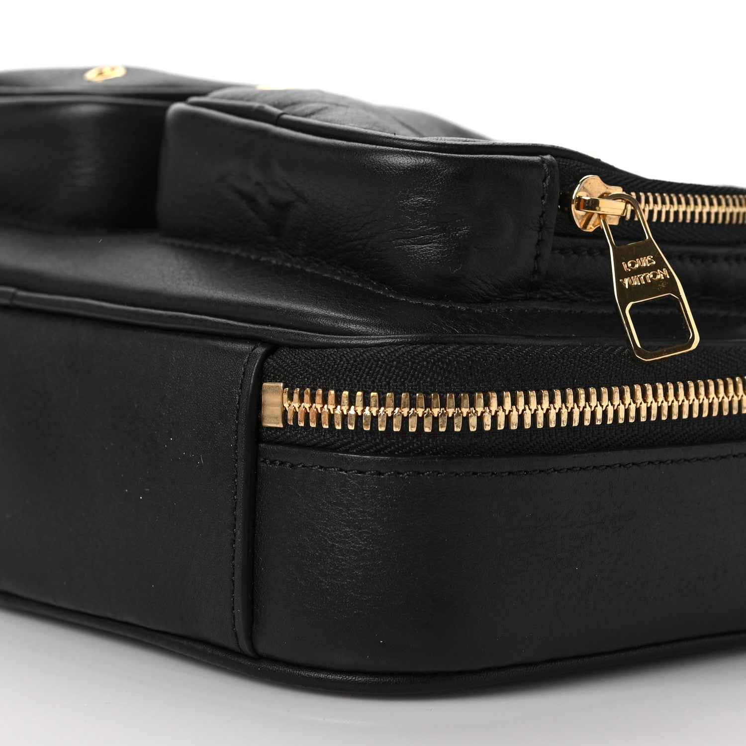 Louis Vuitton Calfskin Monogram Embossed Utility Crossbody Black 8 of 9