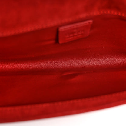 Gucci Patent Microguccissima Small Broadway Clutch Red 5 of 11