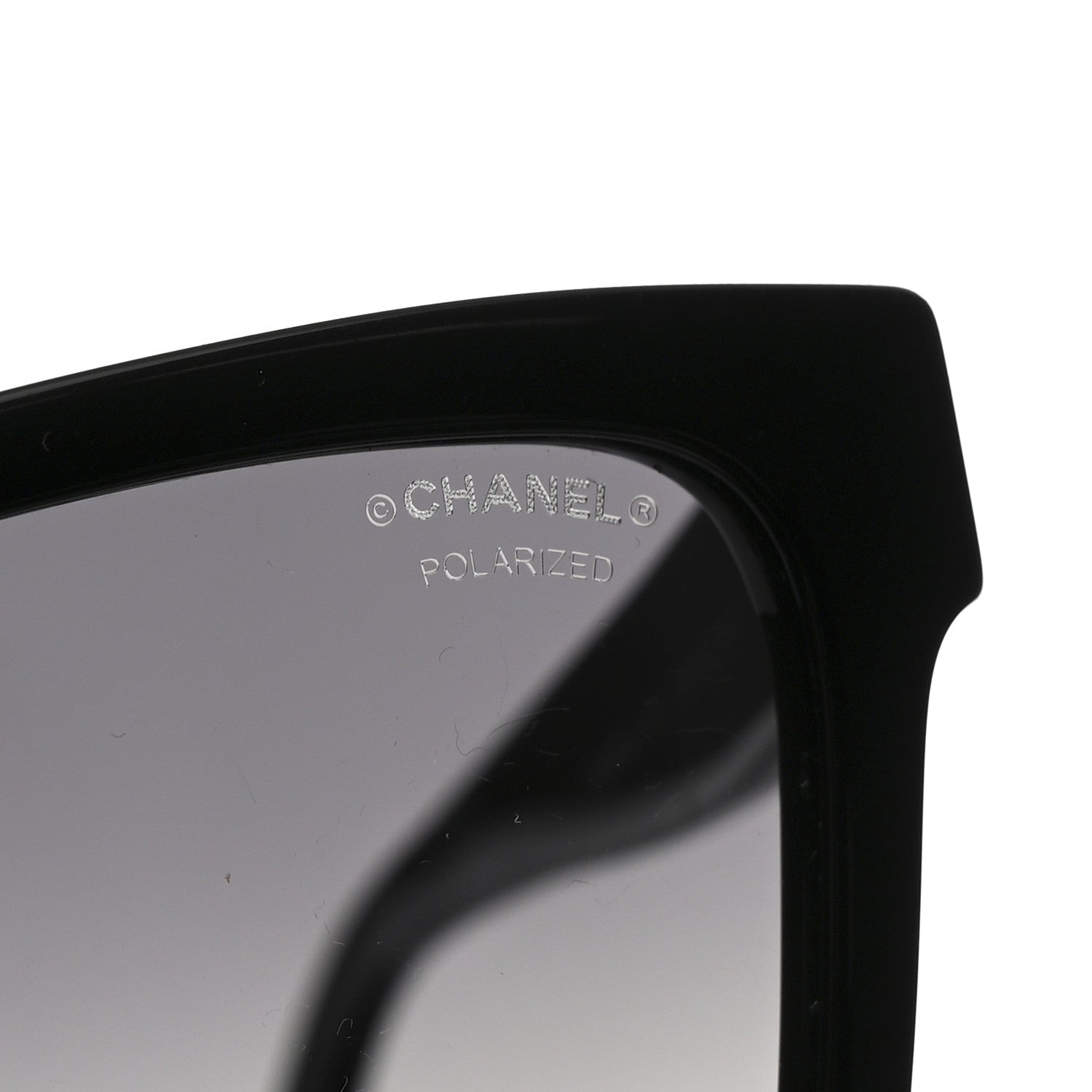 Chanel Acetate Polarized Square Sunglasses 5417 Black 7 of 8