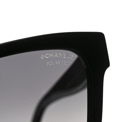 Chanel Acetate Polarized Square Sunglasses 5417 Black 7 of 8